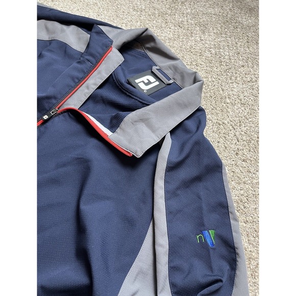 FootJoy Other - FJ Footjoy Mens Golf 1/4 Zip Navy Blue/Gray Pullover Size‎ Large/L